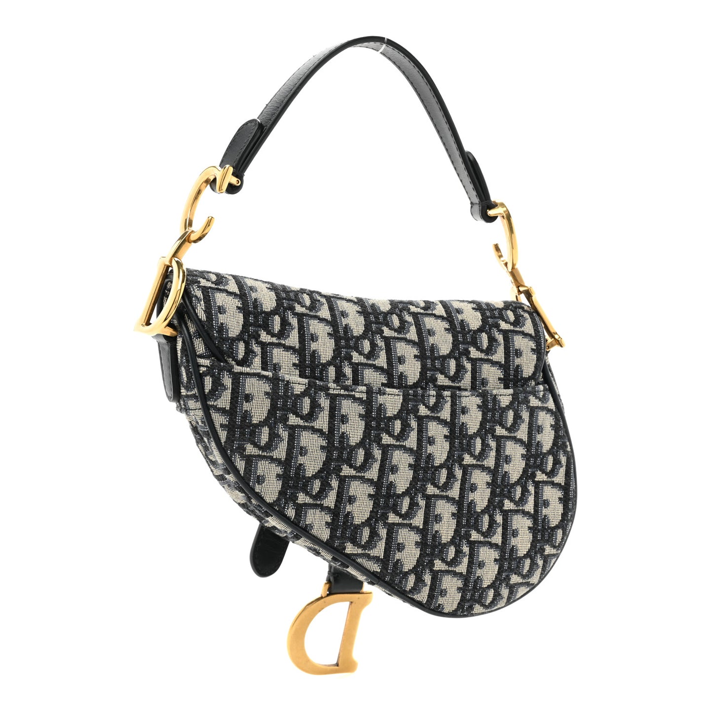 Oblique Mini Saddle Bag Blue