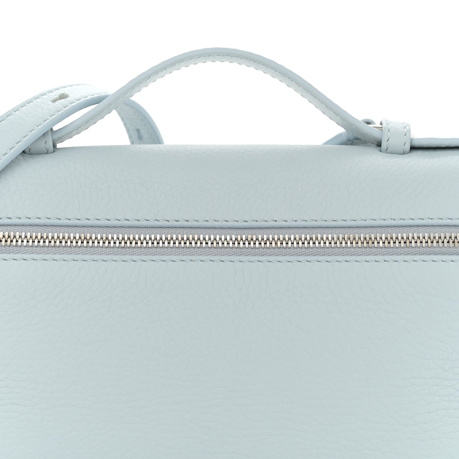 Loro Piana Grained Calfskin L19 Extra Pocket Pouch Minty Breeze 7 of 10