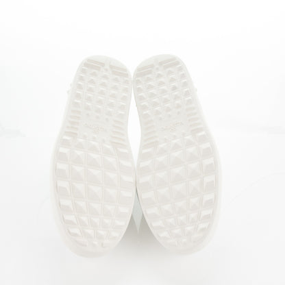 Valentino Garavani Calfskin Womens Rockstud Open Sneakers 40 White Light Stone 5 of 7