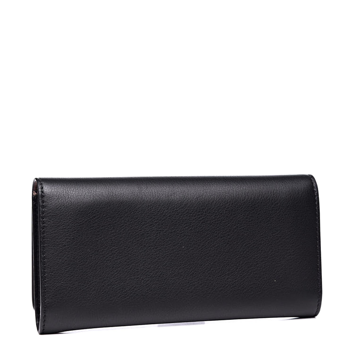 Burberry Calfskin Crest Embossed Continental Wallet Black 2 of 9