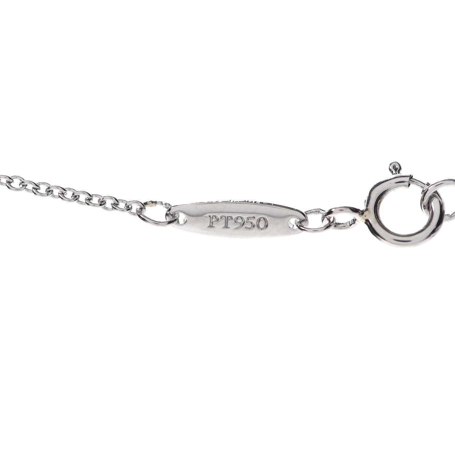 Tiffany Platinum Diamond .33ct Elsa Peretti Diamonds by the Yard Pendant Necklace 5 of 8