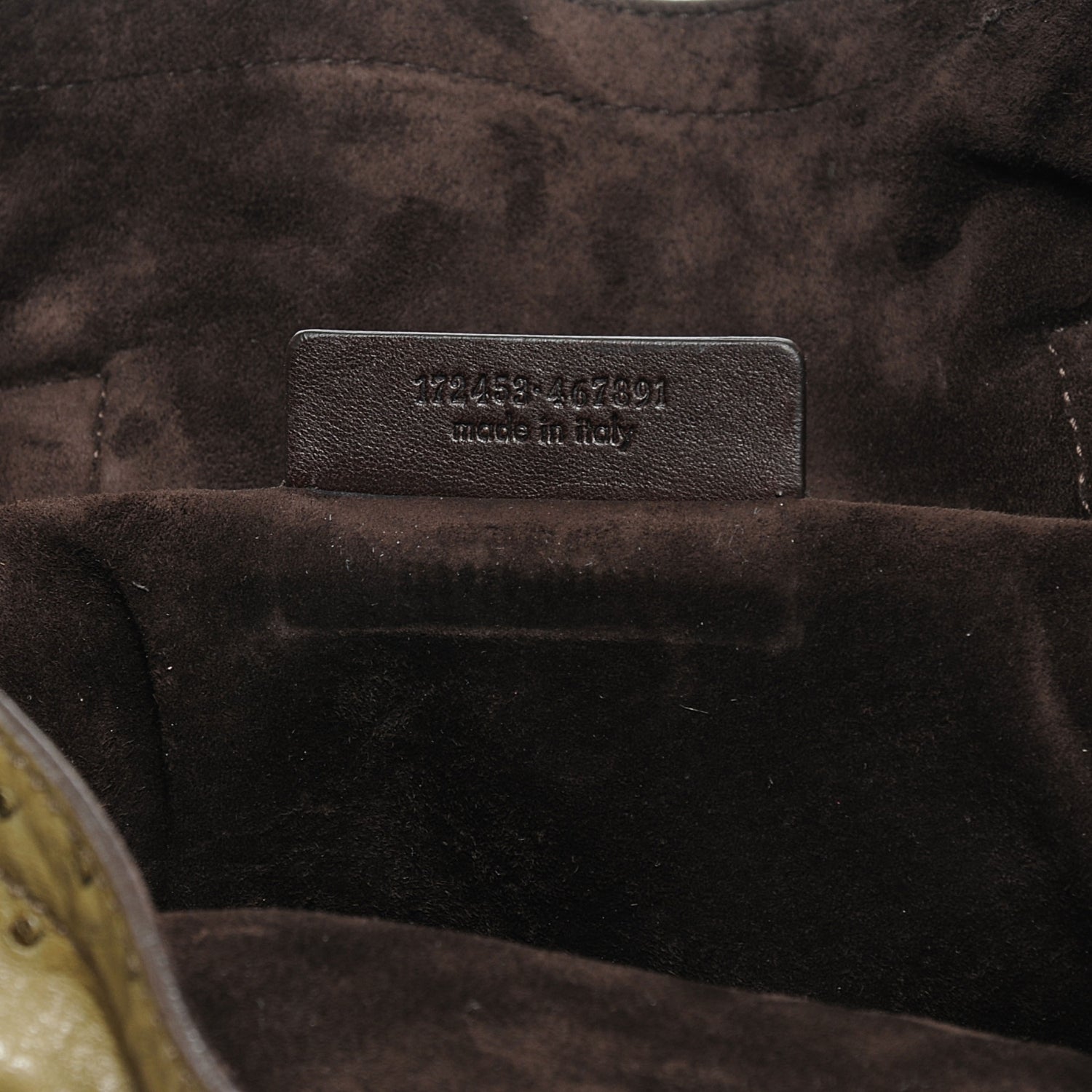 Saint Laurent Ostrich Medium Downtown Olive 6 of 7