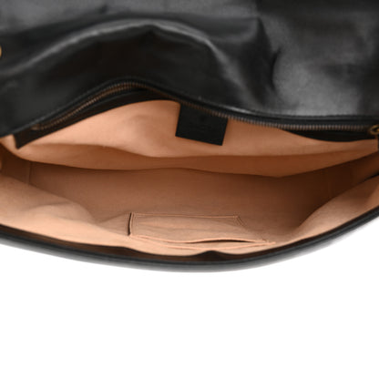 Gucci Calfskin Matelasse Large GG Marmont Shoulder Bag Black 5 of 13