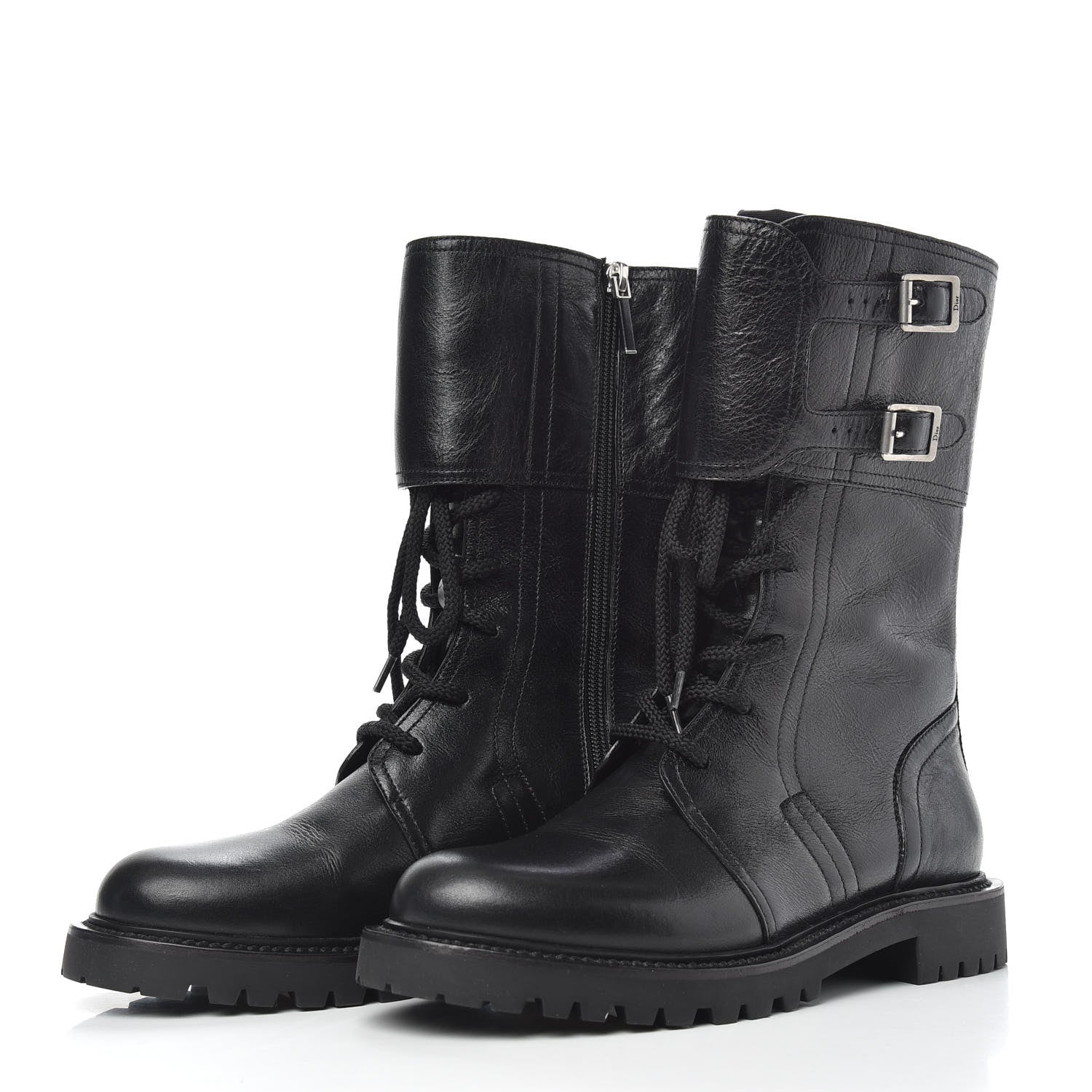 Christian Dior Calfskin Ground Low Boot 37 Black 2 of 7