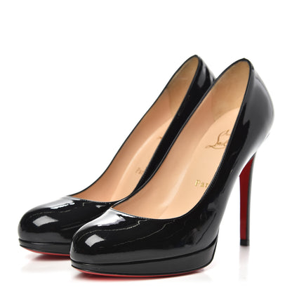 Christian Louboutin Patent New Simple 120 Pumps 37 Black 3 of 8