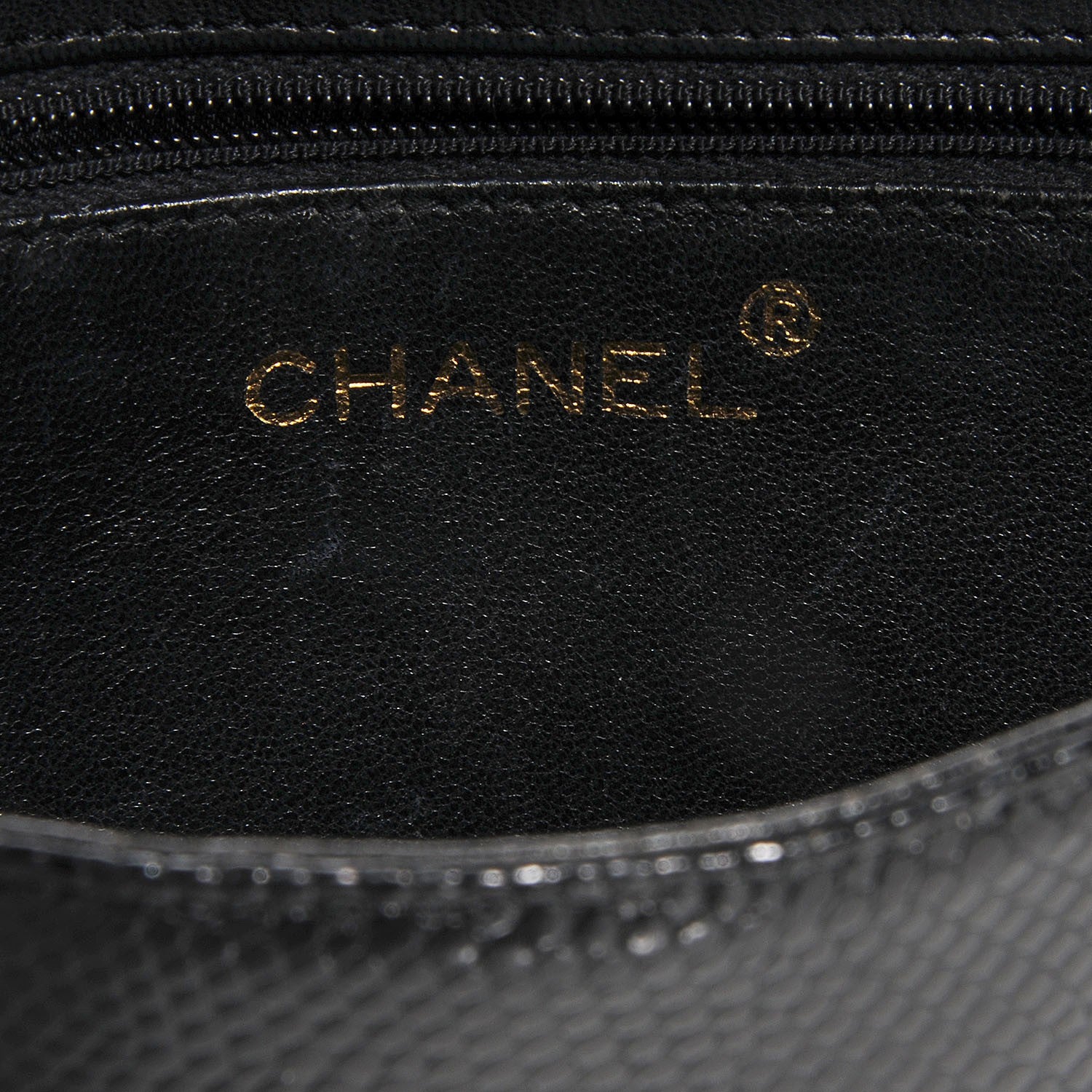 Chanel Lizard Mini Flap Shoulder Bag Black 8 of 11