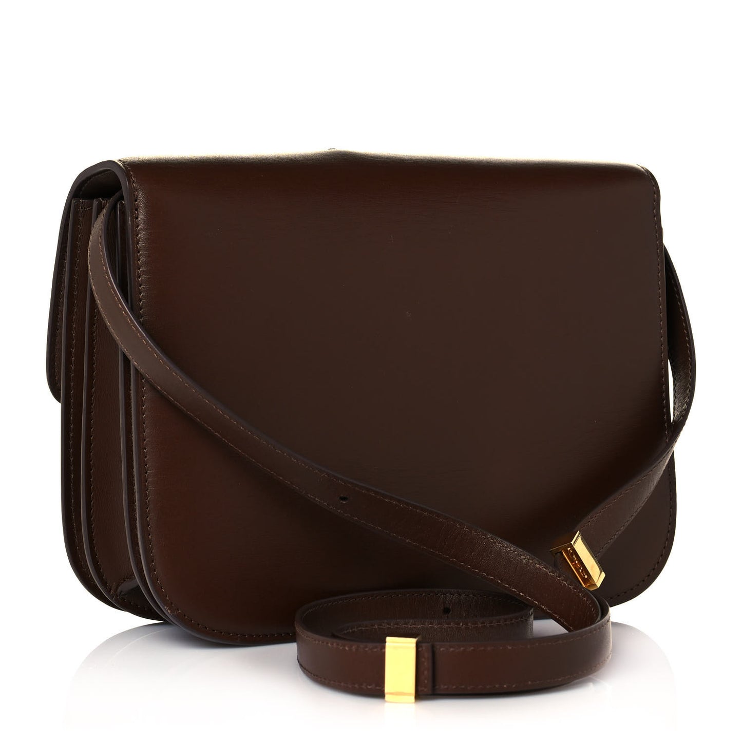 Box Calfskin Medium Classic Box Flap Bag Camel