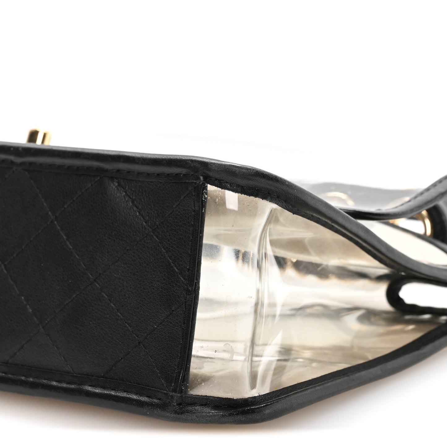 Lambskin PVC Medium Sand By The Sea Flap Black