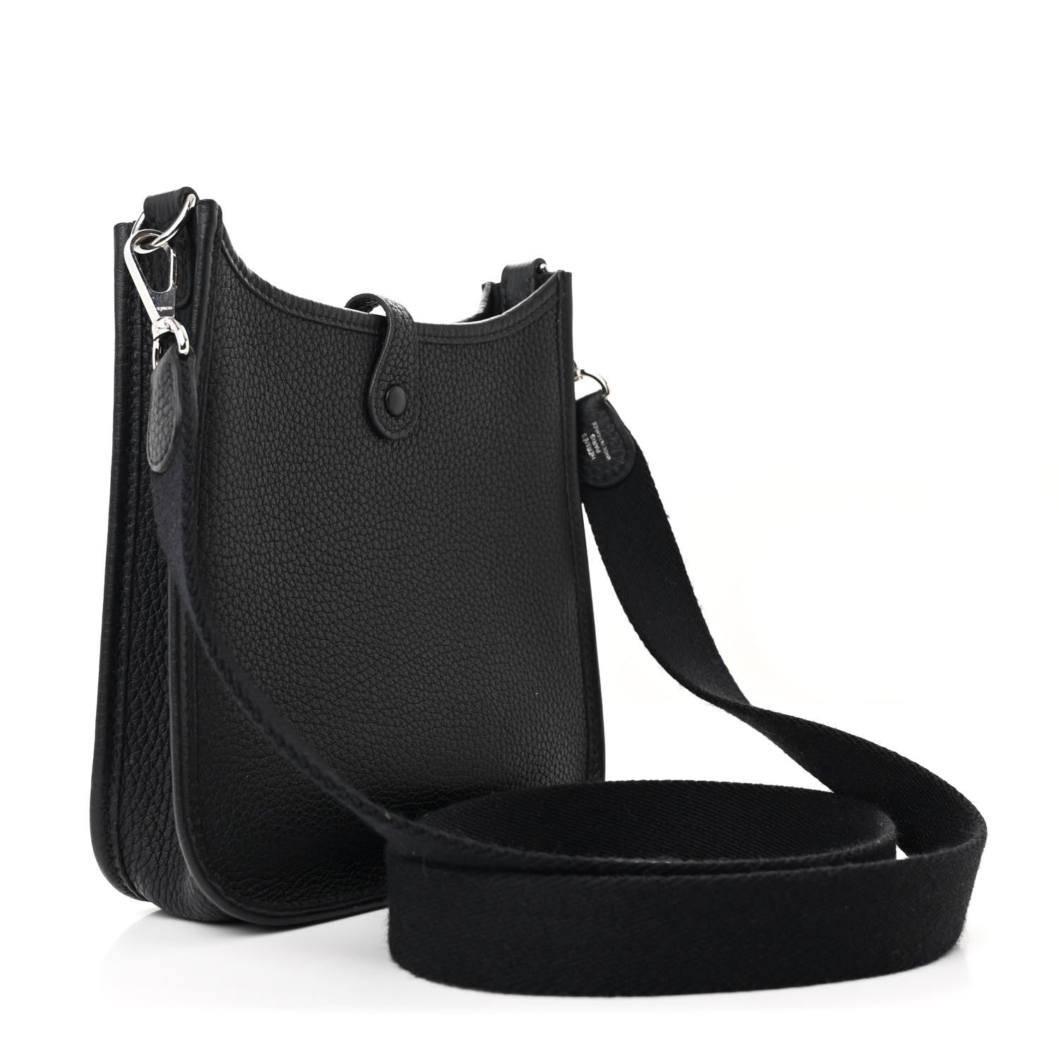 Hermes Taurillon Clemence Evelyne TPM Black 3 of 10