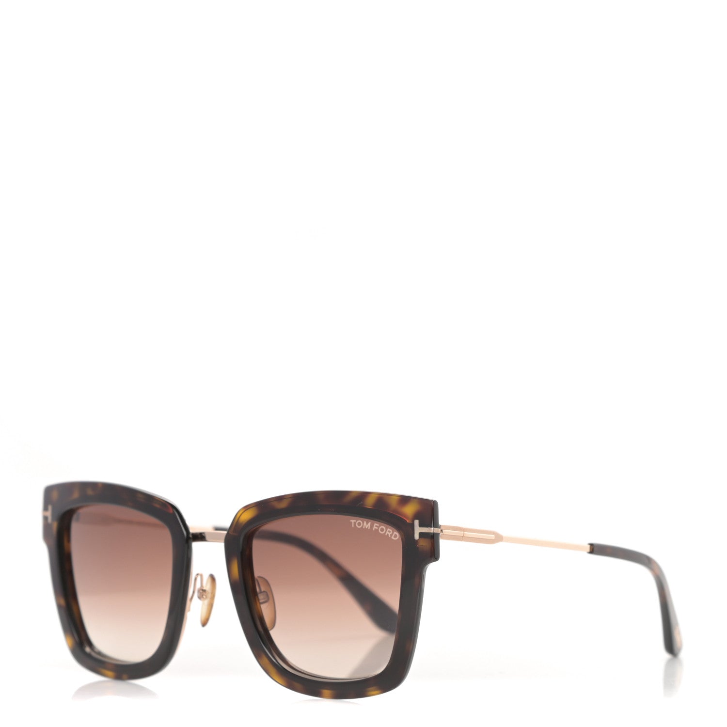 Tom Ford Acetate Lara Sunglasses TF573 Black 1 of 8