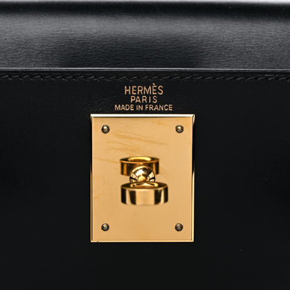 Hermes Box Kelly Retourne 28 Black 6 of 10