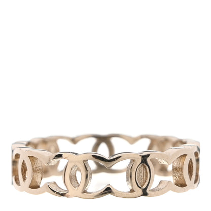 Chanel Metal CC Ring 53 6.25 Gold 3 of 5