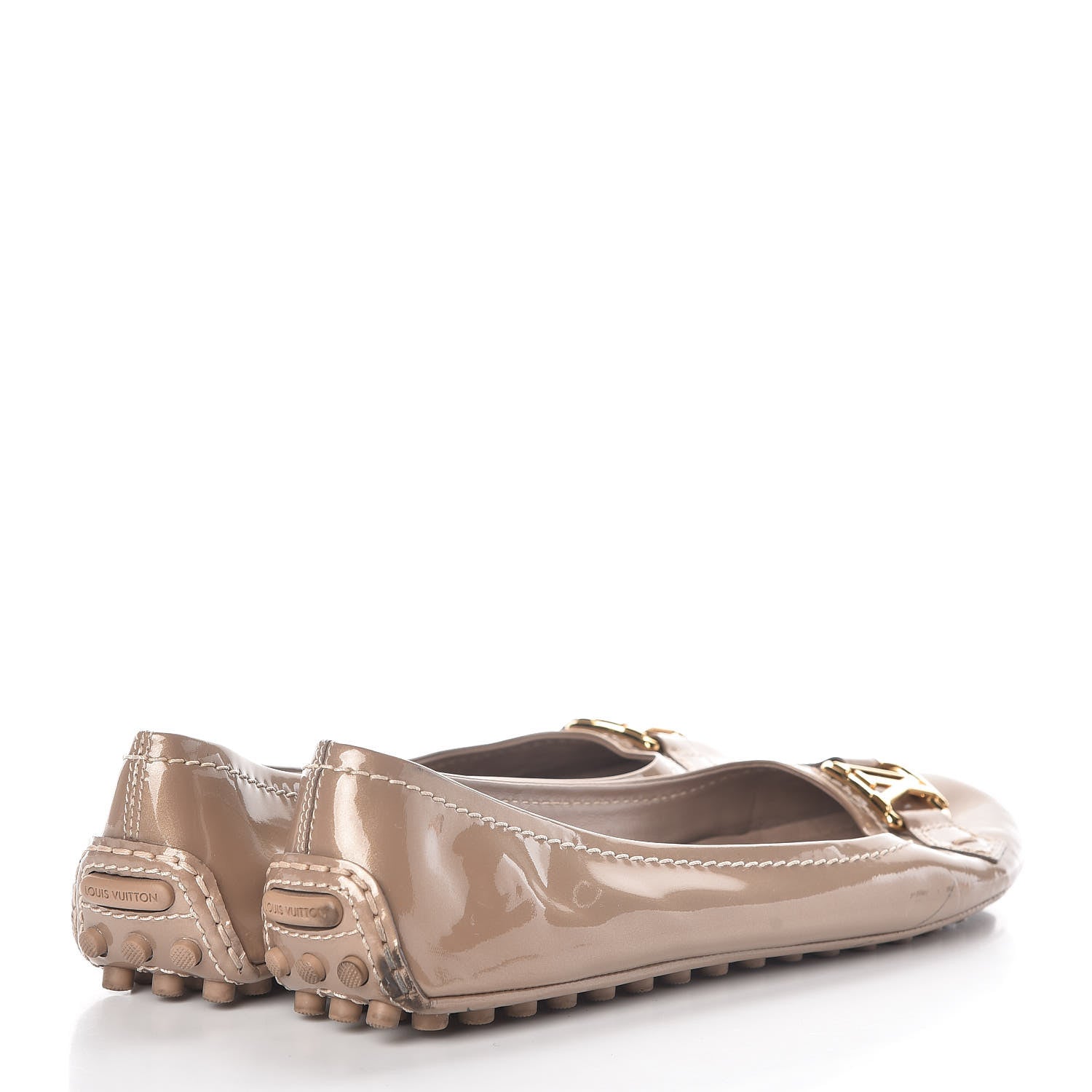 Louis Vuitton Patent Calfskin Oxford Ballerina Flats 36.5 Rose Poudre 3 of 12