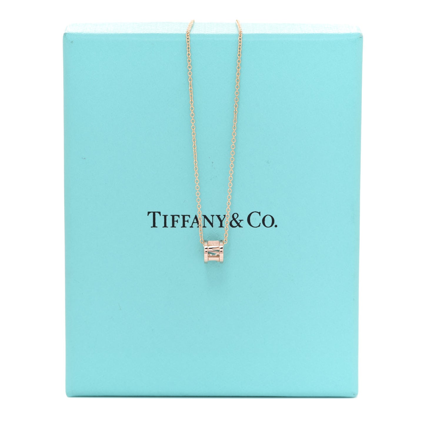 18K Rose Gold Atlas Open Pendant Necklace