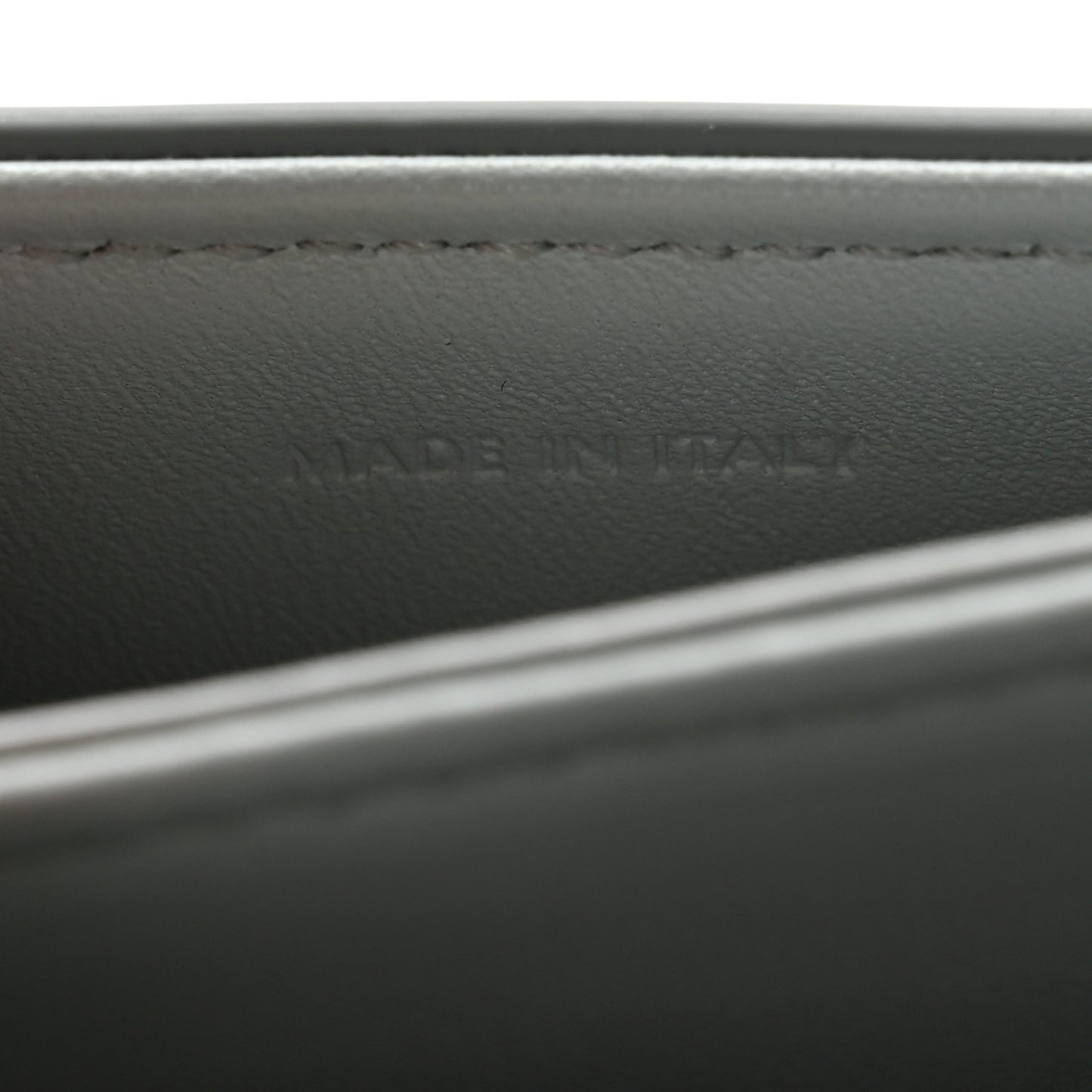 Shiny Calfskin Besace Clea Triomphe Blue Gray