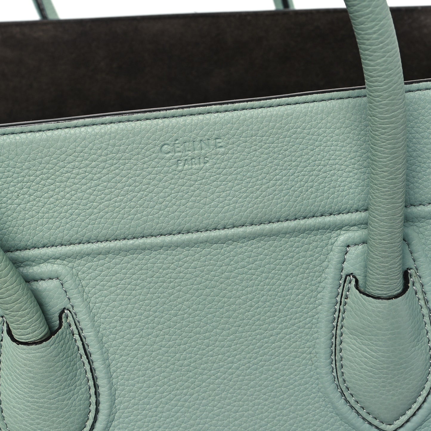 Baby Grained Calfskin Medium Phantom Luggage Jade