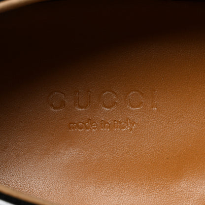 Gucci Goatskin Womens Horsebit Mid-Heel Loafers 36.5 Black 7 of 9