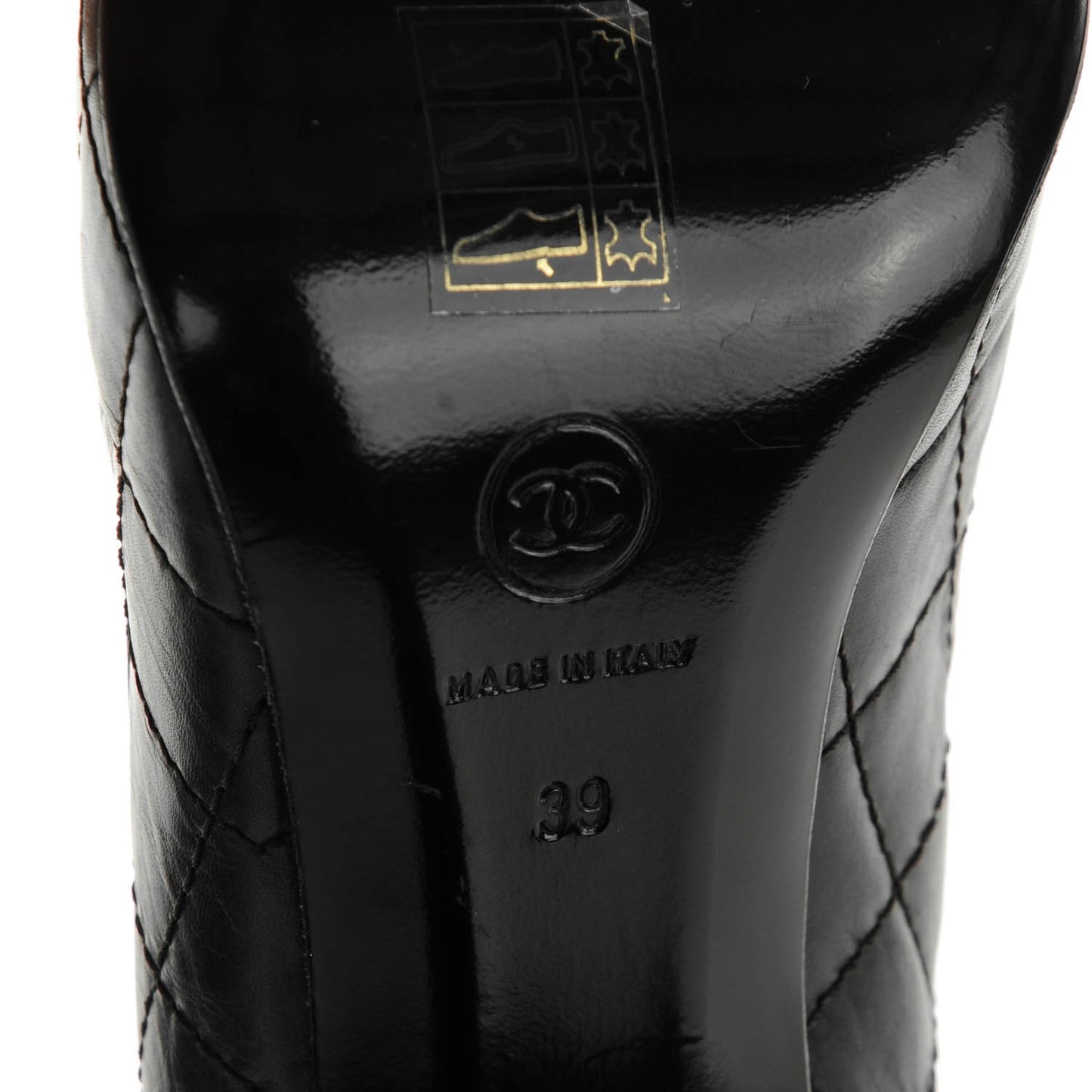 Calfskin Quilted Mini 2.55 Reissue Flap Pumps 39 Black