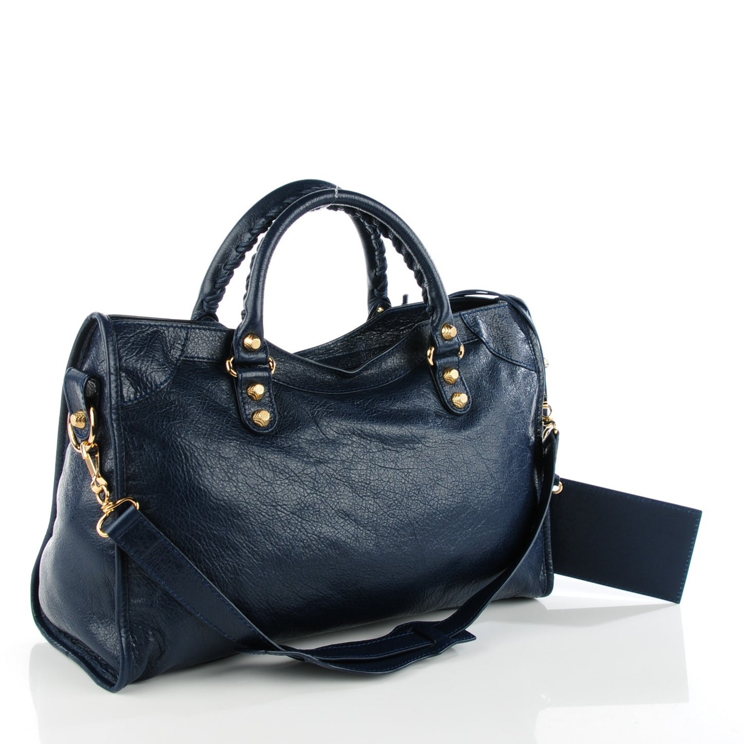 Agneau Giant 12 Gold Hardware City Bleu Obscur