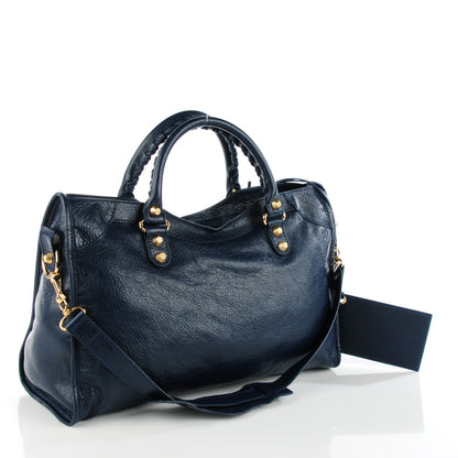 Balenciaga Agneau Giant 12 Gold Hardware City Bleu Obscur 3 of 7