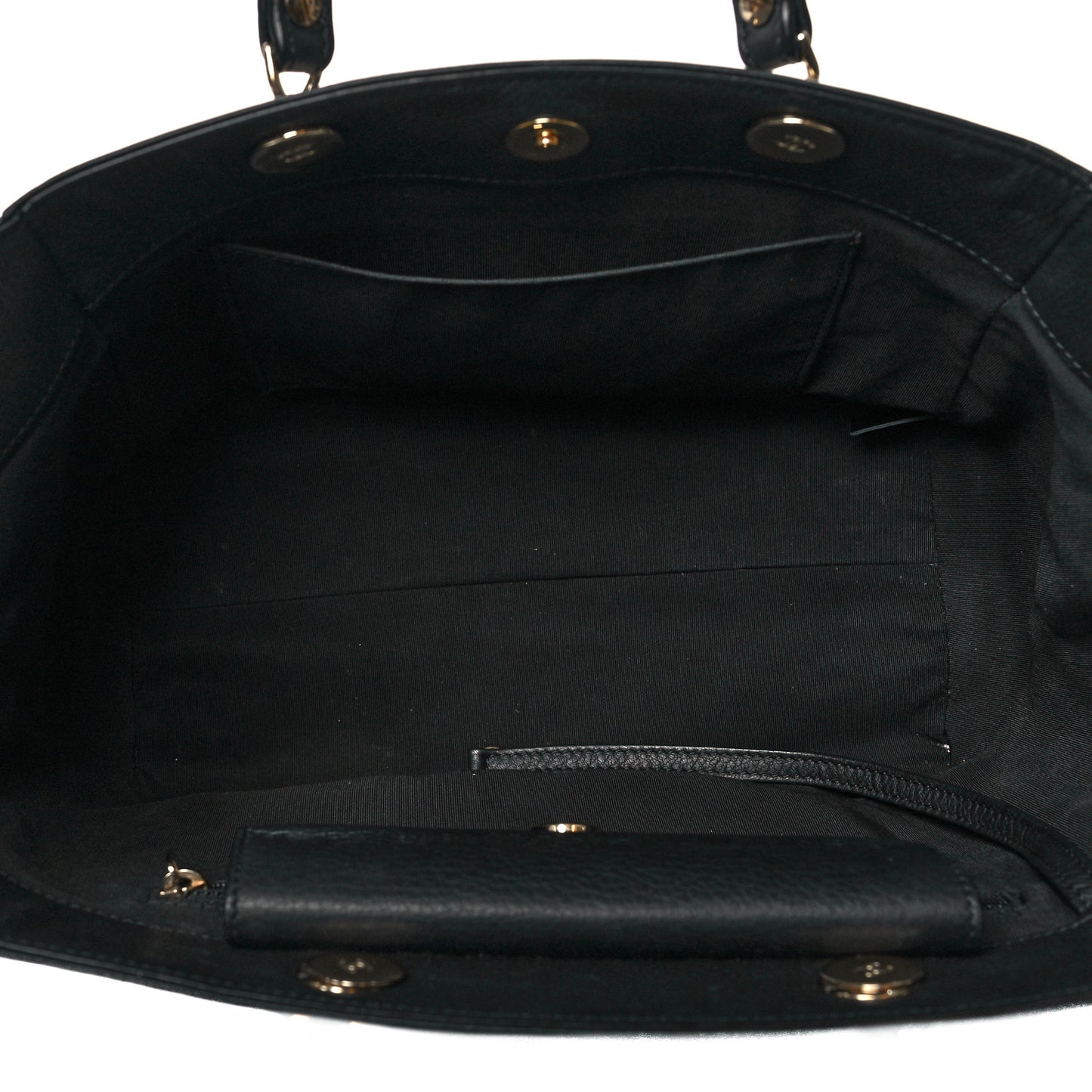 Bullskin Stitched Small Shopping Tote Black