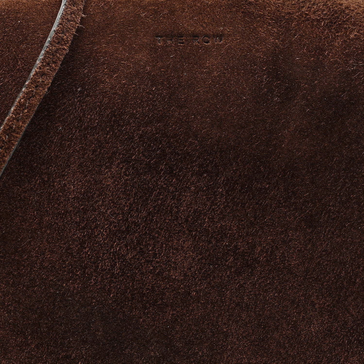 The Row Suede Calfskin Mini Nu Twin Bag Mocha 7 of 10