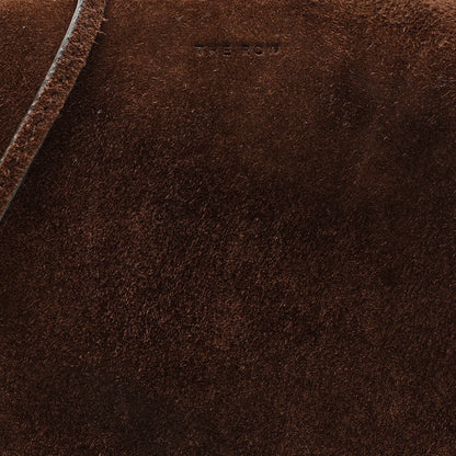 The Row Suede Calfskin Mini Nu Twin Bag Mocha 7 of 10