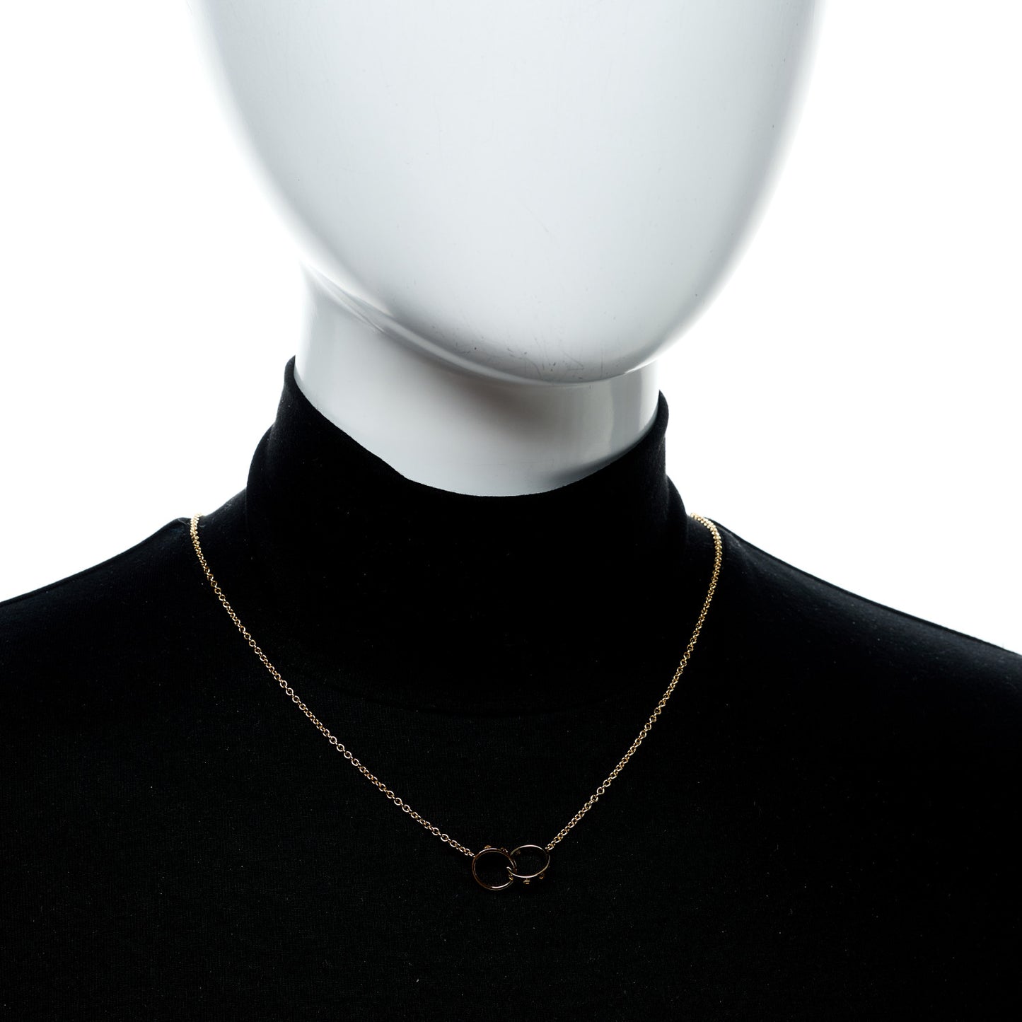 18K Yellow Gold Interlocking LOVE Necklace