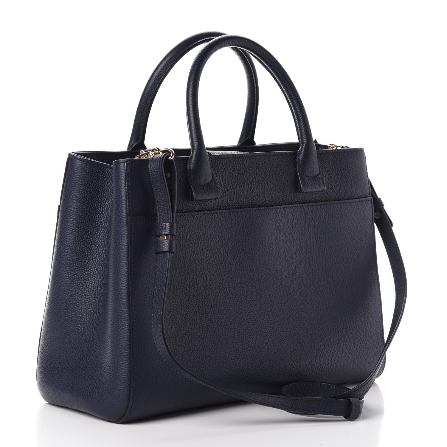 Chanel Grained Calfskin Small Neo Executive Shopper Tote Dark Blue 3 of 10