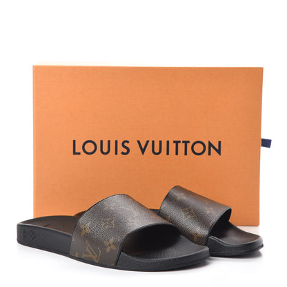 Louis Vuitton Rubber Monogram Mens Waterfront Mules 5 Macassar 8 of 8