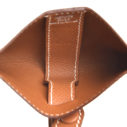 Hermes Courchevel Card Case Gold 5 of 7