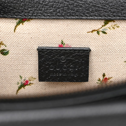 Gucci Calfskin Web Floral Embroidered Medium Dionysus Shoulder Bag Black 6 of 10