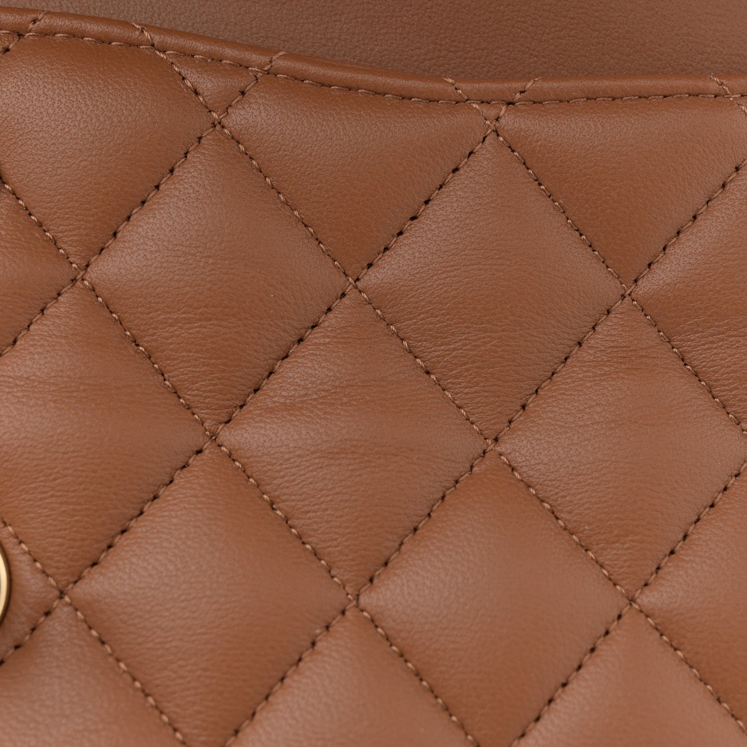 Chanel Lambskin Quilted Medium Double Flap Brown 11 of 11