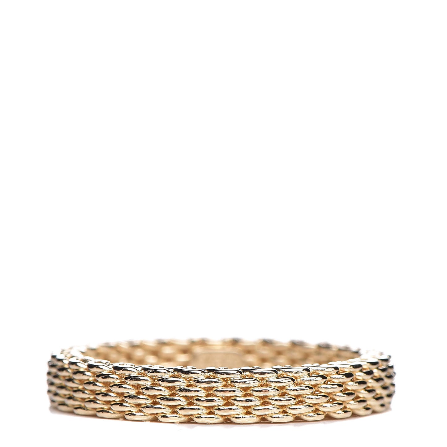 18K Yellow Gold Narrow Somerset Mesh Ring 60 9