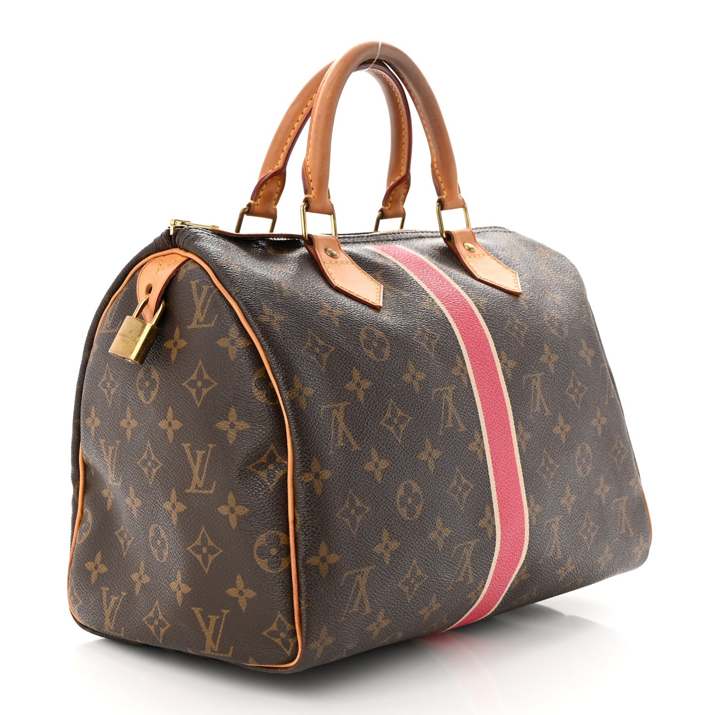 Monogram My LV Heritage Speedy 30 Fuchsia Ivory