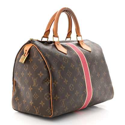 Louis Vuitton Monogram My LV Heritage Speedy 30 Fuchsia Ivory 3 of 13