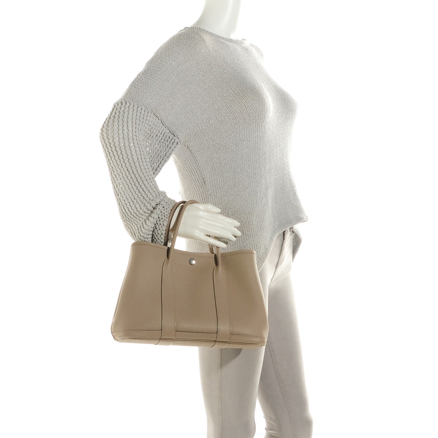 Hermes Vache Country Garden Party TPM 30 Gris Tourterelle 2 of 9