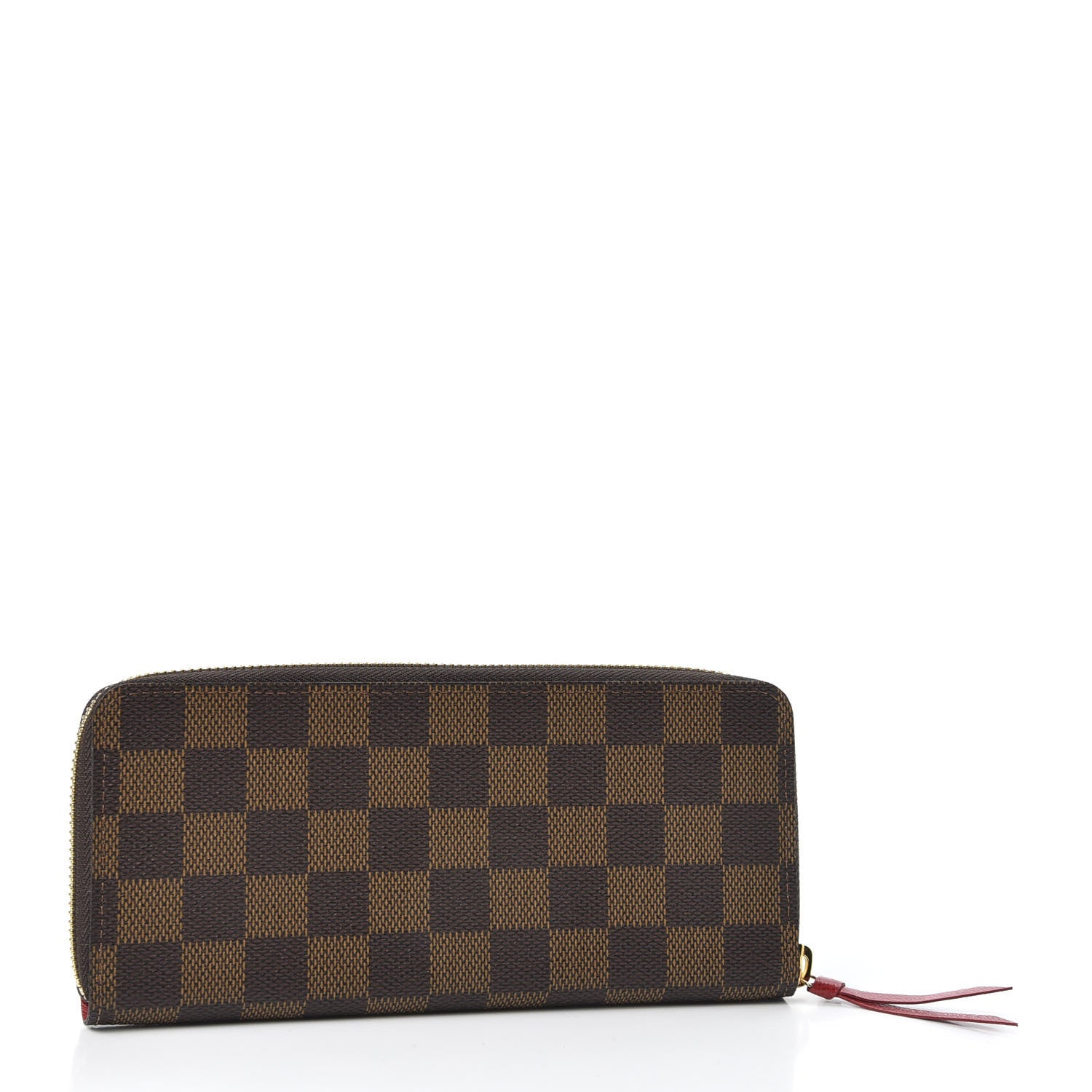 Louis Vuitton Damier Ebene Clemence Wallet Cherry 2 of 9