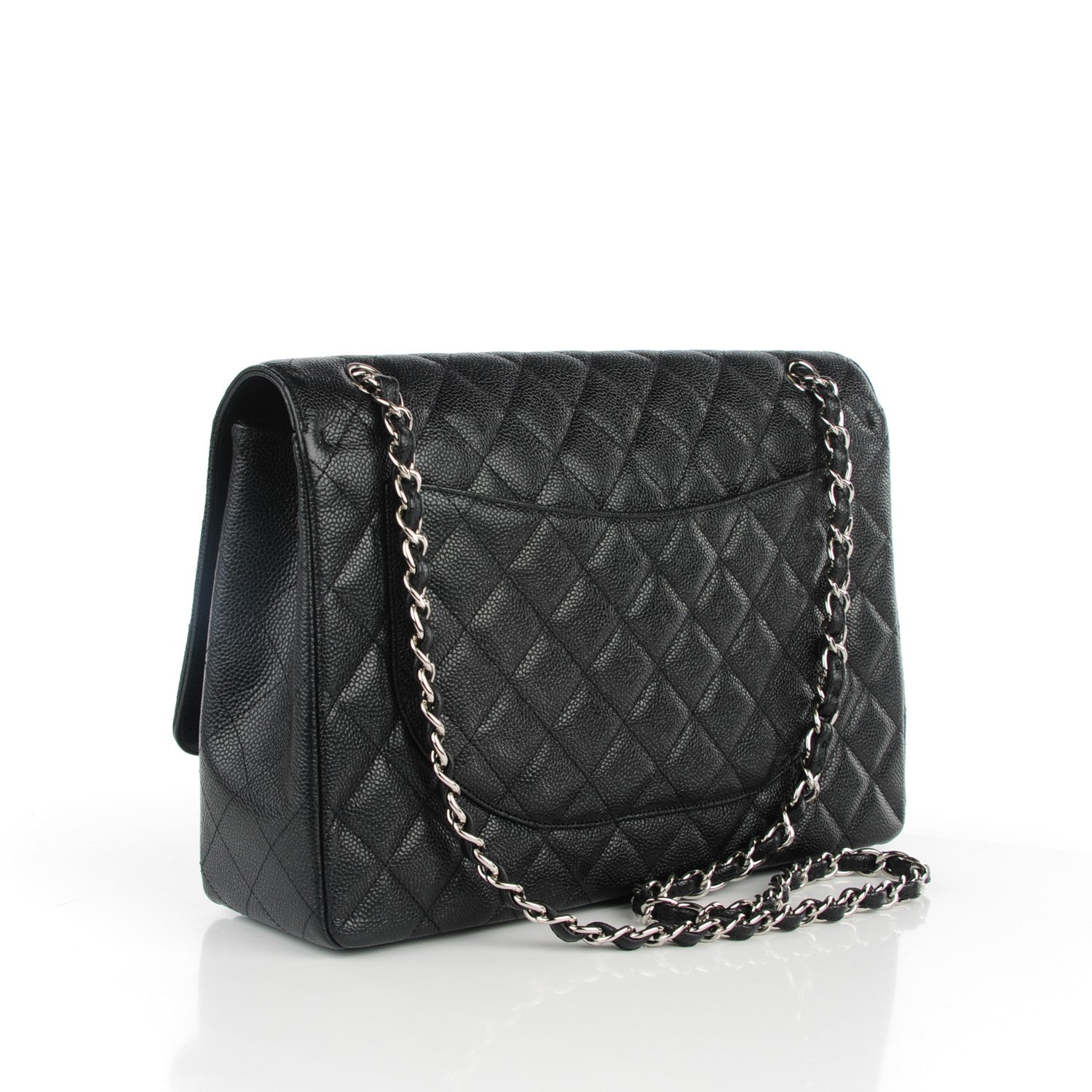 Chanel Caviar Quilted Maxi Single Flap Black 3 of 8