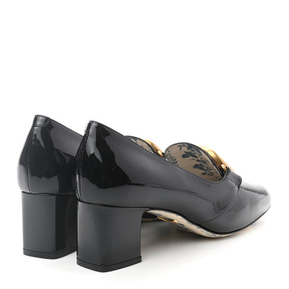 Gucci Vernice GG Victoire 55mm Loafer Pumps 38 Black 4 of 8