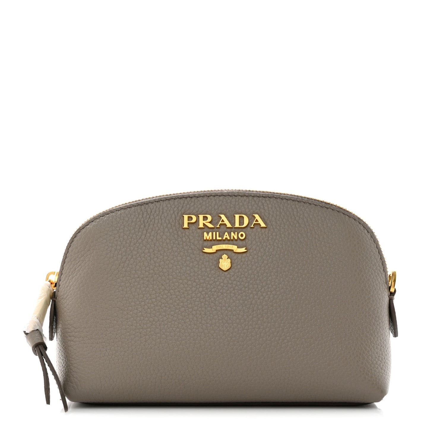Vitello Daino Cosmetic Pouch Argilla