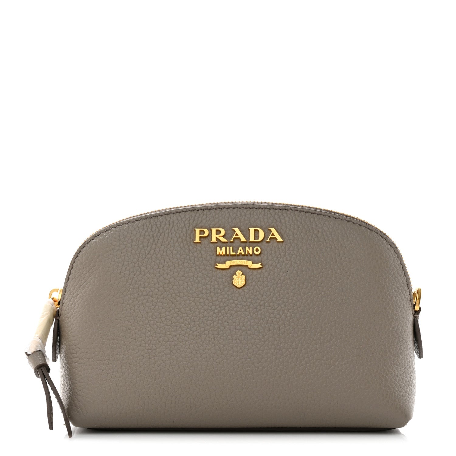 Prada Vitello Daino Cosmetic Pouch Argilla 1 of 7
