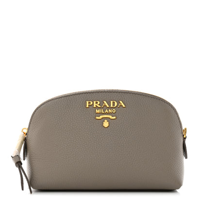 Prada Vitello Daino Cosmetic Pouch Argilla 1 of 7