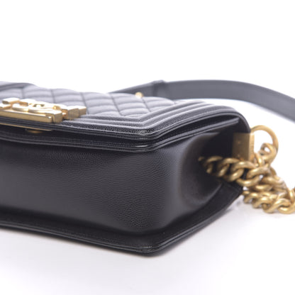 Chanel Caviar Quilted Small Boy Flap Black 9 of 11