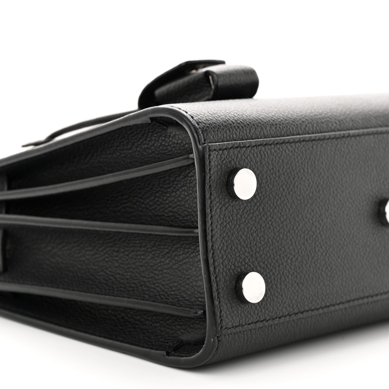 Saint Laurent Grained Calfskin Nano Sac De Jour Black 9 of 11