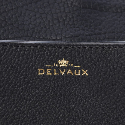 Delvaux Crispy Calfskin Mini Le Mutin Saddle Bag Black 6 of 9