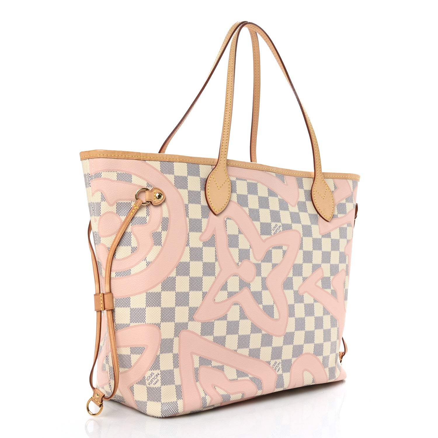 Louis Vuitton Damier Azur Tahitienne Neverfull MM 4 of 10