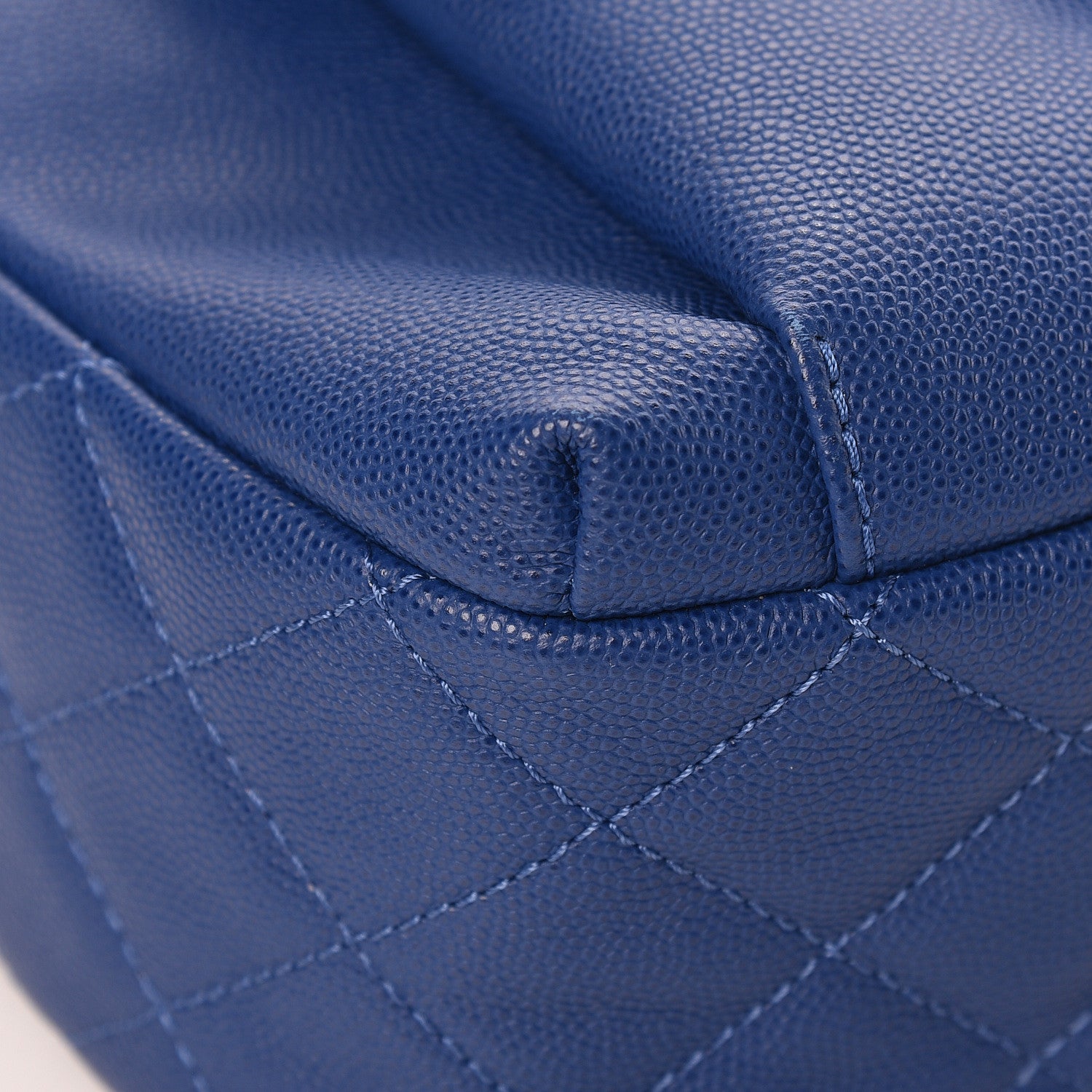 Chanel Caviar Quilted Large CC Day Backpack Blue 12 of 13