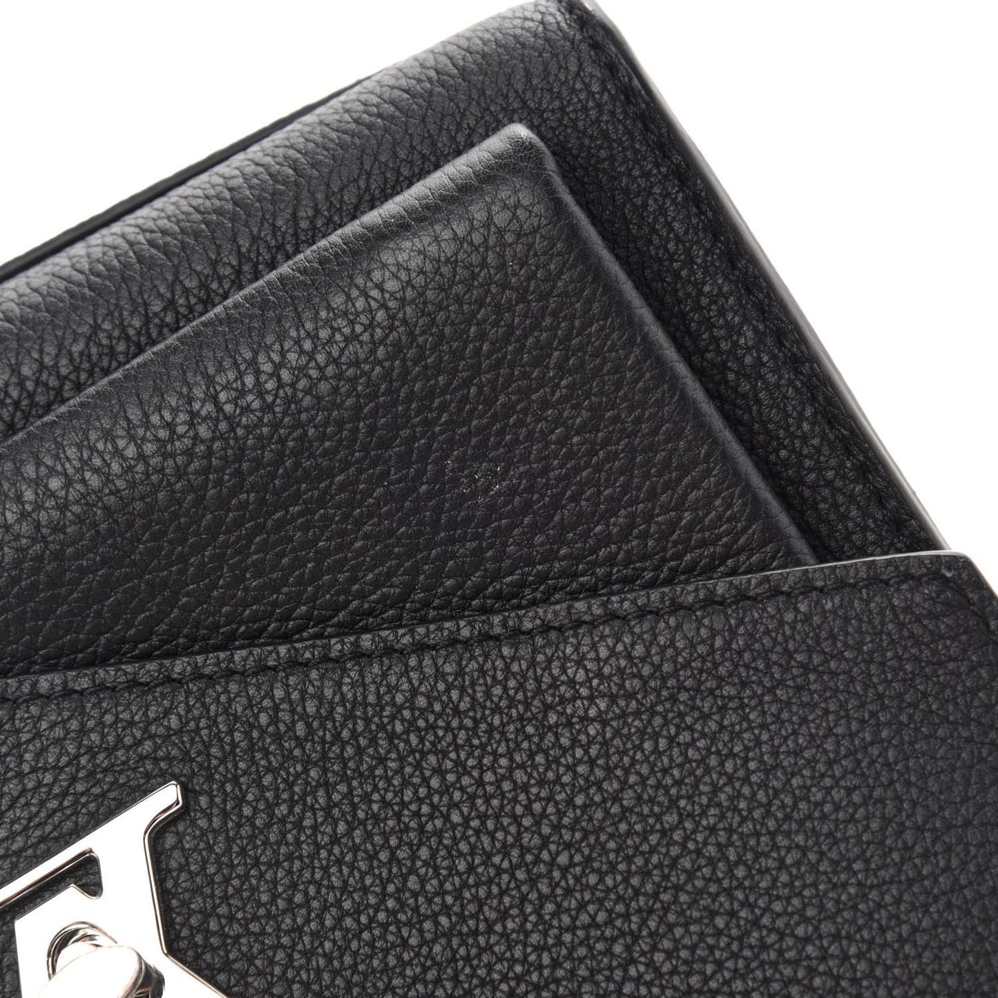 Soft Calfskin My Lockme Chain Bag BB Black