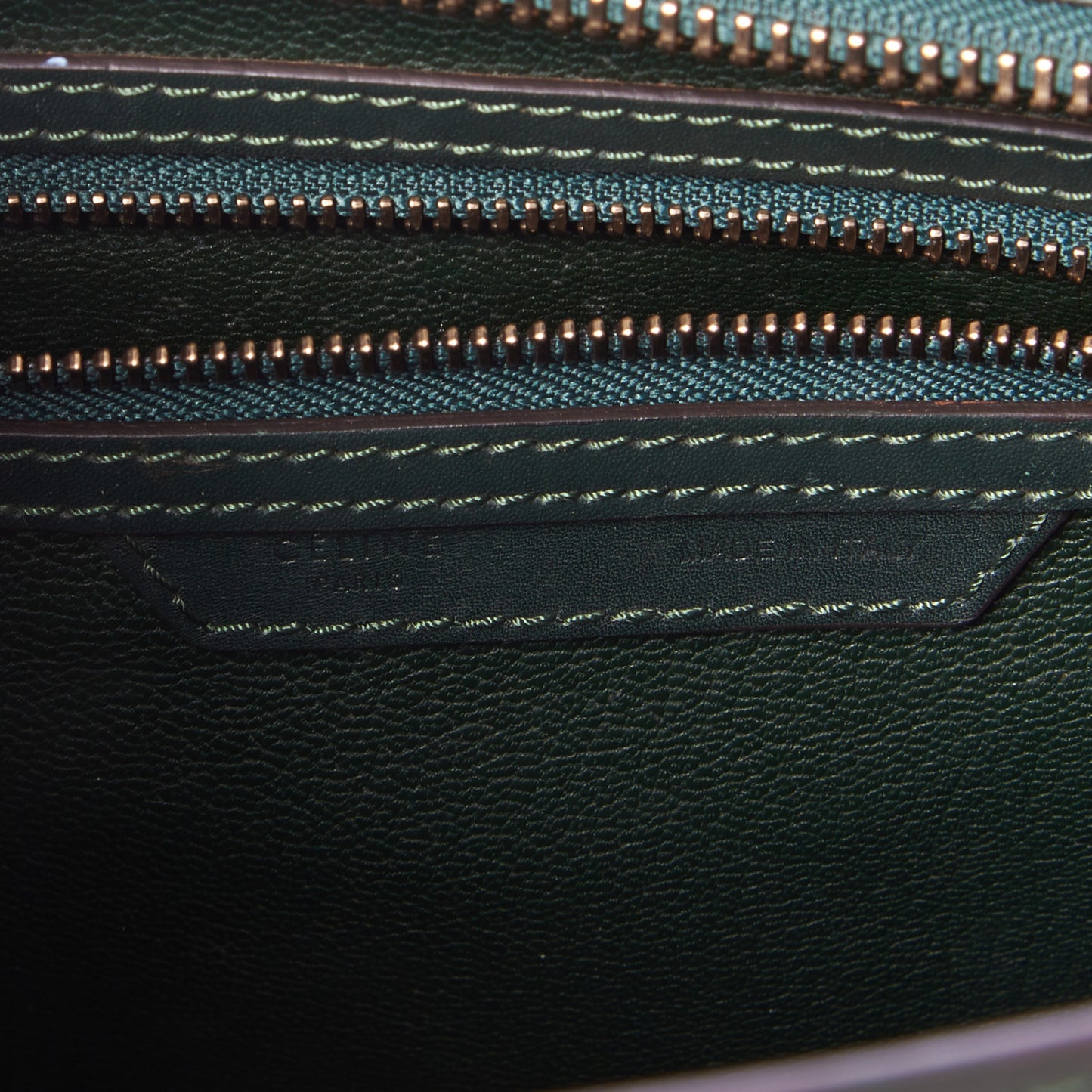 Smooth Calfskin Mini Luggage Emerald